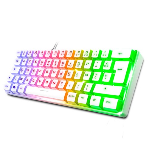 Clavier gamer pro blanc - gamer,