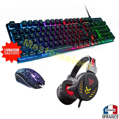 Clavier casque souris - clavier, +